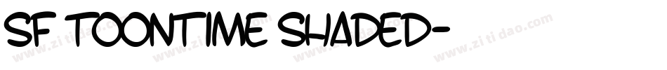 SF Toontime Shaded字体转换